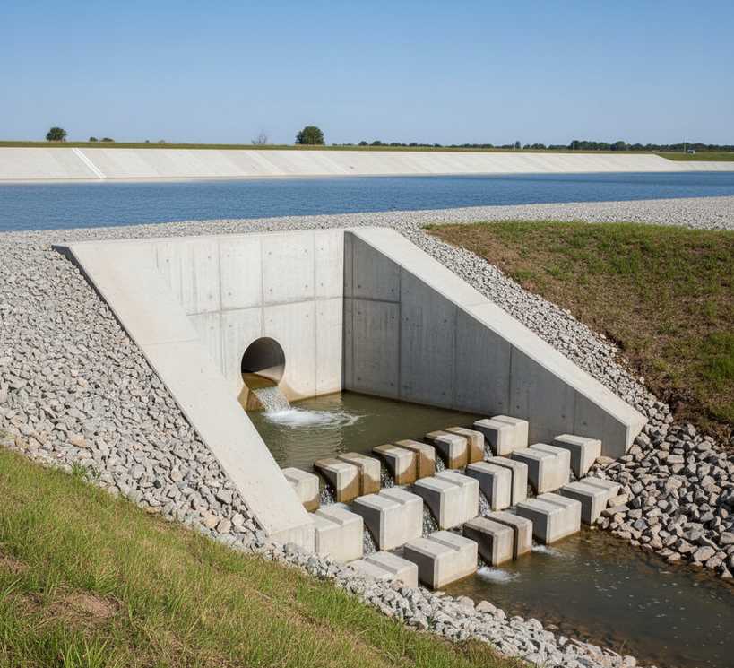 Outflow structure repair